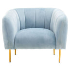 Blue Velvet Armchair | Yasmeen