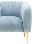 Blue Velvet Armchair | Yasmeen