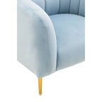 Blue Velvet Armchair | Yasmeen