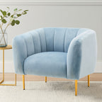 Blue Velvet Armchair | Yasmeen