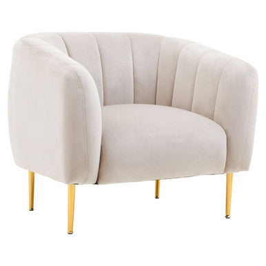 Silver Grey Velvet Armchair | Yasmeen