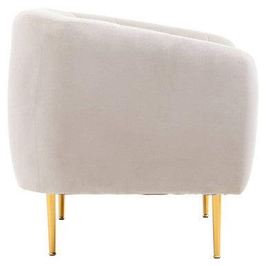 Silver Grey Velvet Armchair | Yasmeen