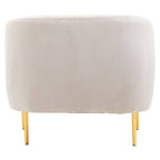 Silver Grey Velvet Armchair | Yasmeen