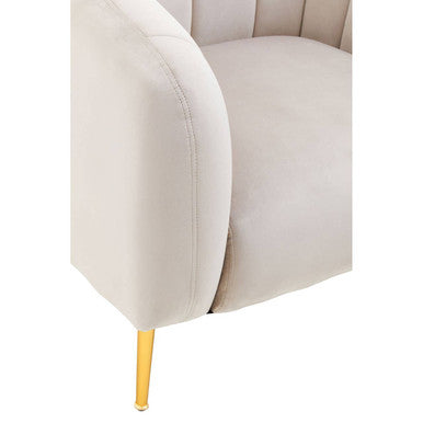 Silver Grey Velvet Armchair | Yasmeen