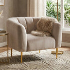 Silver Grey Velvet Armchair | Yasmeen