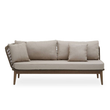 Woven Rope Chaise Longue with Cushions | Opus