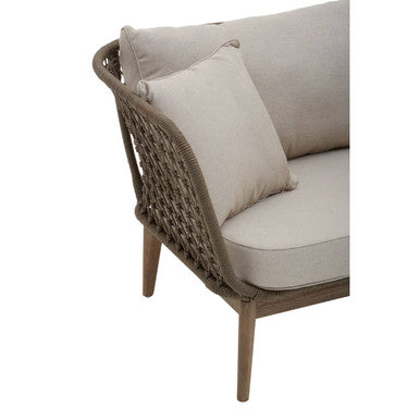 Woven Rope Chaise Longue with Cushions | Opus
