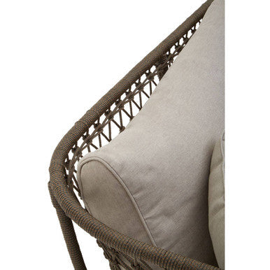Woven Rope Chaise Longue with Cushions | Opus