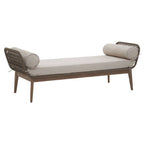 Natural Rope Woven Longue Bench with Cushions | Opus