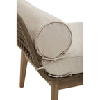 Natural Rope Woven Longue Bench with Cushions | Opus
