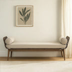 Natural Rope Woven Longue Bench with Cushions | Opus
