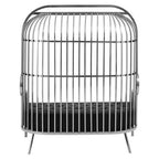 2 Seater Dome Cage Silver Sofa, Eliza