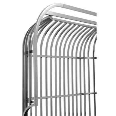 2 Seater Dome Cage Silver Sofa, Eliza