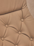 Mink Leather Effect Recliner and Footstool | Warrington