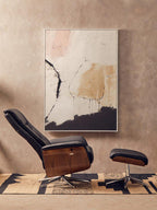 Black Leather Effect Recliner and Footstool | Warrington