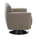 Mink Leather Effect Swivel Chair | Wester