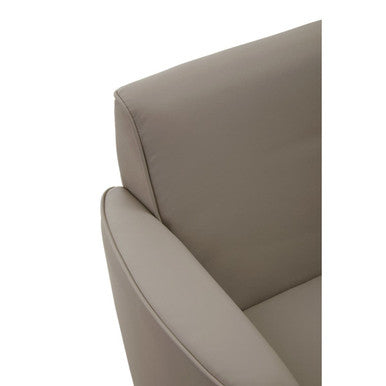 Mink Leather Effect Swivel Chair | Wester