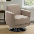 Mink Leather Effect Swivel Chair | Wester