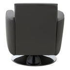 Grey Leather Effect Swivel Chair | Wester