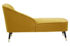 Mustard Velvet Right Hand Chaise Longue | Yvette