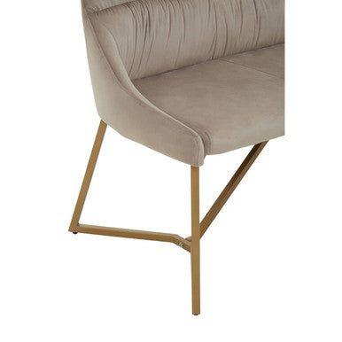 Mink Velvet Bench | Vieste