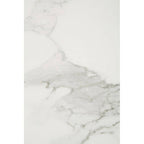 White Marble Effect Top Console Table with Gold Powder Coated Metal Base | Vieste