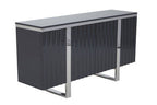 Four Door Grey Gloss Finish Sideboard | Genoa