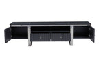 Grey Gloss Finish Media Unit | Genoa