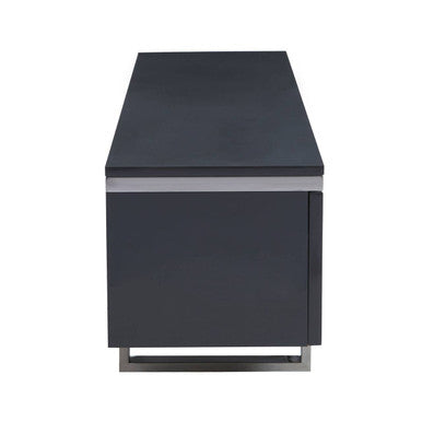 Grey Gloss Finish Media Unit | Genoa