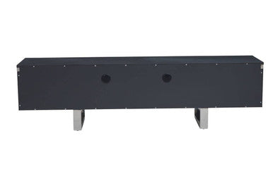 Grey Gloss Finish Media Unit | Genoa