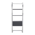 Grey and Stainless Steel Shelf Unit | Genoa