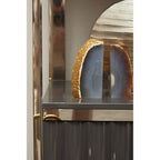 Grey and Stainless Steel Shelf Unit | Genoa