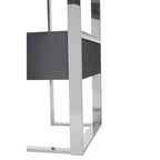 Grey and Stainless Steel Shelf Unit | Genoa