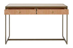 Oak Veneer 2 Drawer Desk | Grenoble
