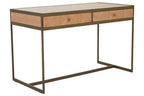 Oak Veneer 2 Drawer Desk | Grenoble