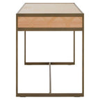 Oak Veneer 2 Drawer Desk | Grenoble