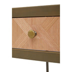 Oak Veneer 2 Drawer Desk | Grenoble