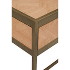 Oak Veneer 2 Drawer Desk | Grenoble