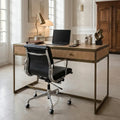 Oak Veneer 2 Drawer Desk | Grenoble