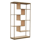 Brushed Brass Multi Tier Shelving Unit | Grenoble