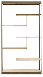 Brushed Brass Multi Tier Shelving Unit | Grenoble