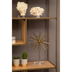 Brushed Brass Multi Tier Shelving Unit | Grenoble