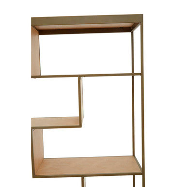 Brushed Brass Multi Tier Shelving Unit | Grenoble