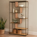 Brushed Brass Multi Tier Shelving Unit | Grenoble