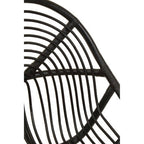 Manado Black Natural Rattan And Teak Chair
