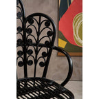 Black Natural Rattan Scalloped Back Chair | Java