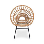 Natural Rattan Flared Back Chair | Java