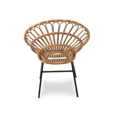Natural Rattan Flared Back Chair | Java