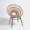 Natural Rattan Flared Back Chair | Java