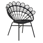 Black Natural Rattan Peacock Chair | Java